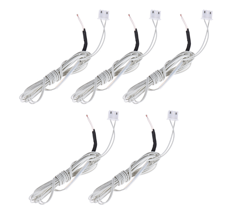 Anet 5pcs NTC 3950 100K ohm Thermistor Temperature Sensor with 1.1m Cable for RepRap Prusa i3 3D Printer