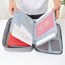 Document storage bag multi-layer large capacity family password lock file box multi-function file bag passport clip finishing package