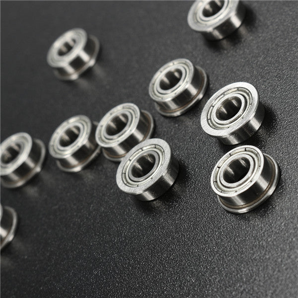 10pcs MF105ZZ 5x10x4mm Flanged Ball Bearings Double Shielded Ball Bearing