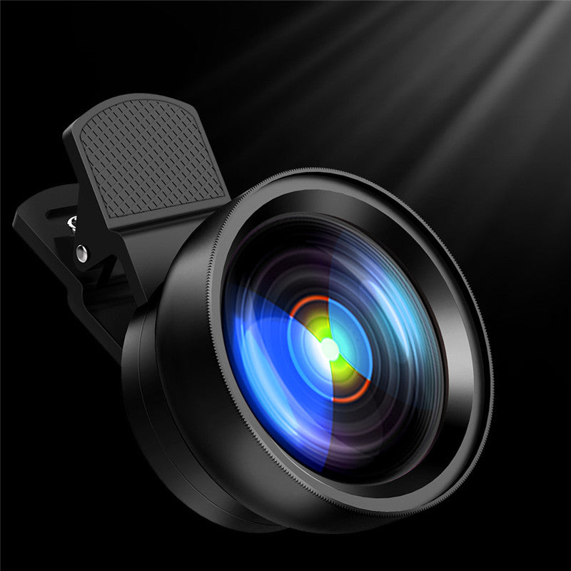 Bakeey Portable 2 in 1 Universal Clip Phone Lens HD 0.45X Wide Angle With Macro Camera Lens for Cell Phones