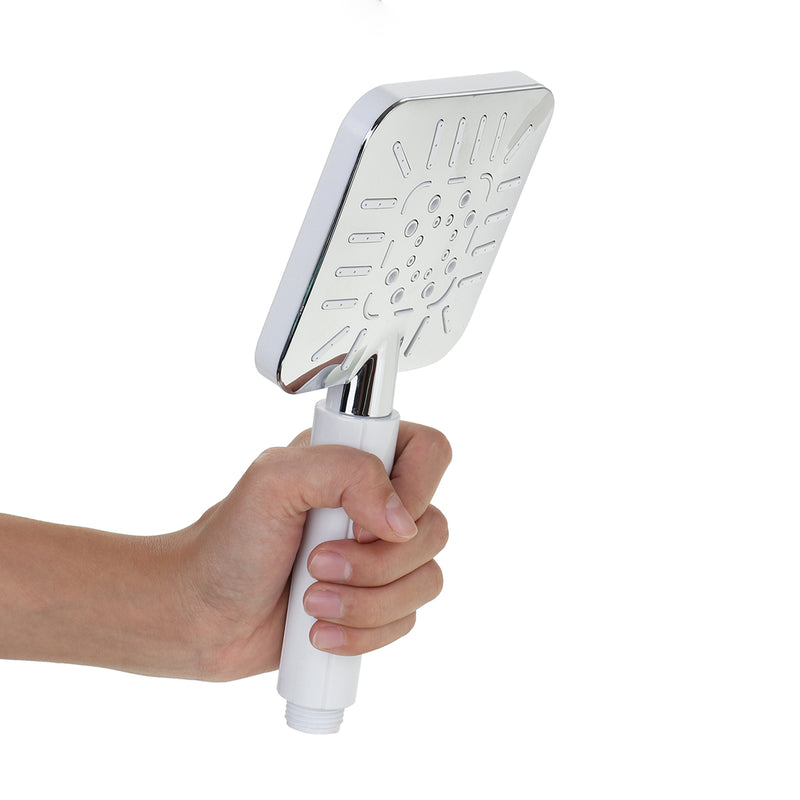 3 Gear Adjustment ABS Shower Head Handheld Bathroom Massage Square Shower Head