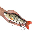 20cm 110g 6 Segments Fishing Lure 3D Eyes Swimbait Crankbait Isca Artificial Hard Bait Wobblers