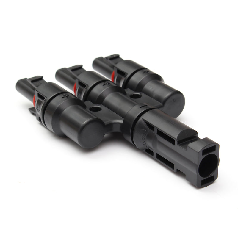 1Pairs MC4 3T Connector Male and Female MC4 3 Branch Solar Panel Connector
