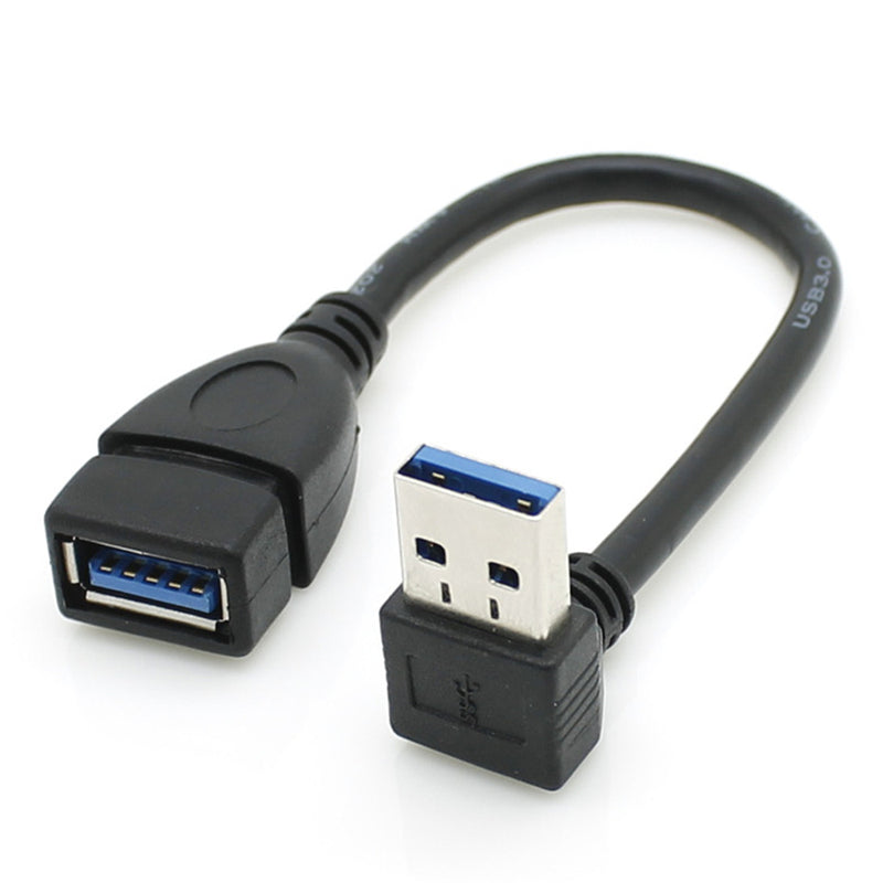 Bakeey Standard USB 3.0 High Speed Transfer Elbow Extension Adapter Data Cable For TV PC
