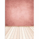 5x7FT Pink Wall Wooden Floor Photo Studio Photography Backdrop Background