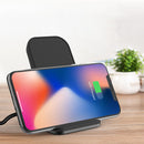 Bakeey 10W Qi Wireless Fast Charger Holder Aluminum Alloy Desktop Phone Holder Stand for Samsung Xiaomi Huawei