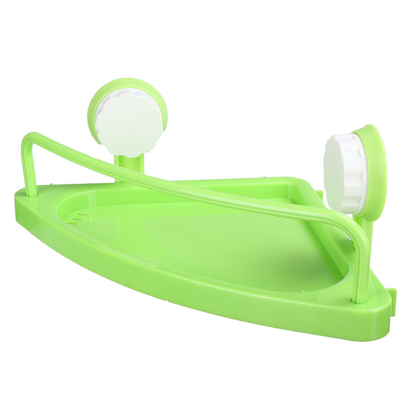 Bathroom Corner Shelf With Suction Cup Rack Organizer Cup Storage Wall Basket