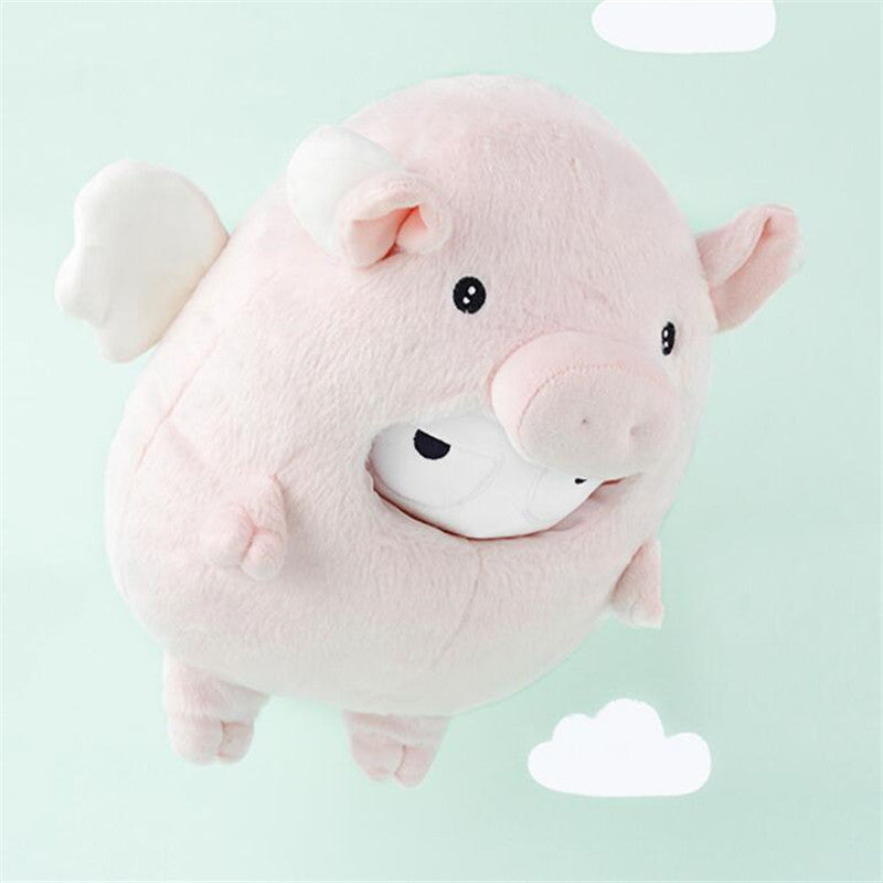 Mitu Stuffed Plush Toy Pillow Cotton Wool Cartoon Cute Pig Little Toy Gift for Kids Friend