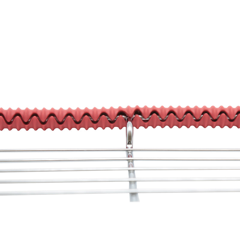 Enipate Silicone Oven Rack Edge Guards Protector Clip Guard Baking Pastry Tools Heat Resistant Red
