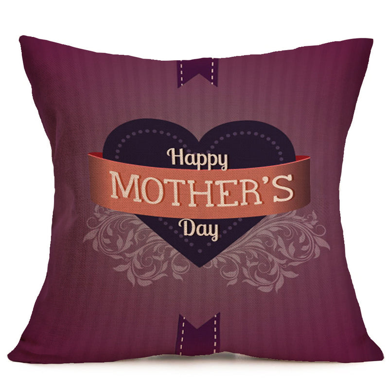 Honana WX-P3 43x43cm Mother's Day Gift Flower Cotton Linen Pillow Case Cushion Cover Home Car Decor