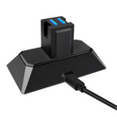 Dual Slot Charging Dock Station Stand Charger with USB Cable for Nintendo Switch Joy-Con Gamepad Game Controller
