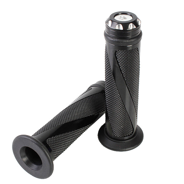 CNC Aluminum Motorcycle Handlebar Gel Hand Grips Bar Rubber