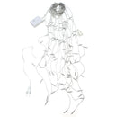 4M*0.6M Waterproof Warm White 96 LED Curtain String Light for Christmas Wedding Holiday Decor AC220V