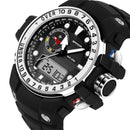 SANDA 399 Dual Display Digital Watch Calendar Luminous Display Alarm Clock Watch Outdoor Sport Watch