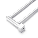 Bathroom Double Towel Holder Rail Rack 2 Bar 60cm Stainless Steel Hanger Wall Mount