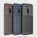 For OnePlus 7 Pro Case Bakeey Luxury Carbon Fiber Shockproof Anti-fingerprint Silicone Protective Case