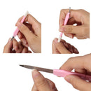3 In 1 Stainless Steel Sanding Nail File Buffer Scraper Dead Skin Barb Cuticle Polish Manicure Tool