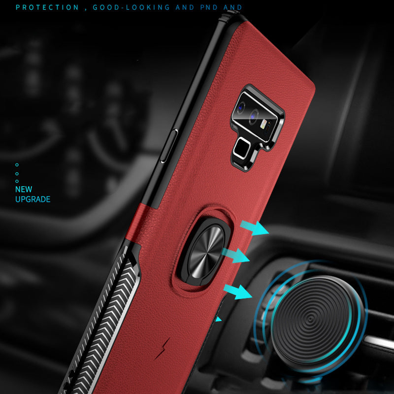 Bakeey Protective Case For Samsung Galaxy Note 9/Note 8 Ring Grip Bracket Magnetic Adsorption Back Cover