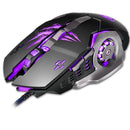 APEDRA A8 3200DPI 6 Buttons 4 Colors LED Optical USB Wired Mouse Gaming Mouse for PC