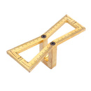 Drillpro Brass Dovetail Scriber Line Planner Woodworking Crossed Templates Drawing Line Tool