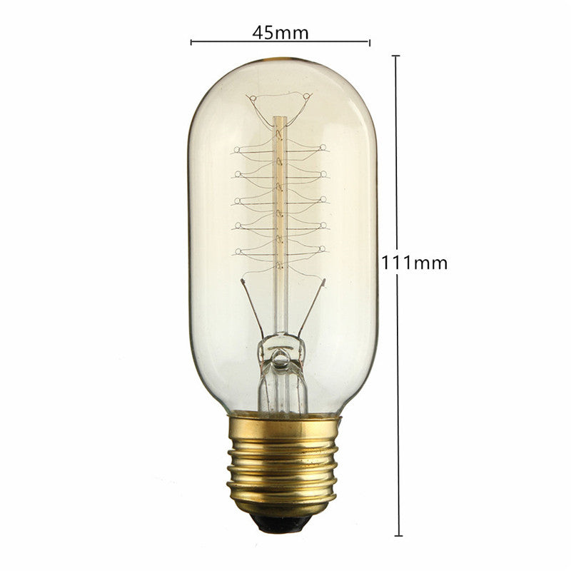 T45 E27 30W 220V 120lm Incandescent Bulb Retro Edison Light Bulbs