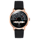 SANDA P1030 Fashion Date Display Creative Dial Fashion Men Leather Strap Quartz Watch