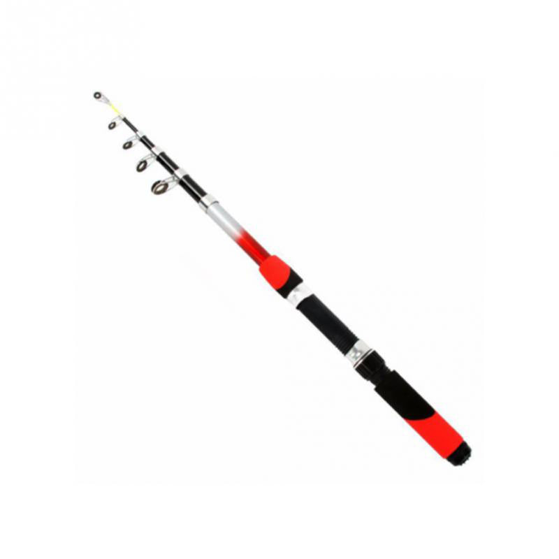 Fiber Glass 2.1-3.0m Telescopic Fishing Rod Portable Fishing Pole Travel Sea Fishing Spinning Rod