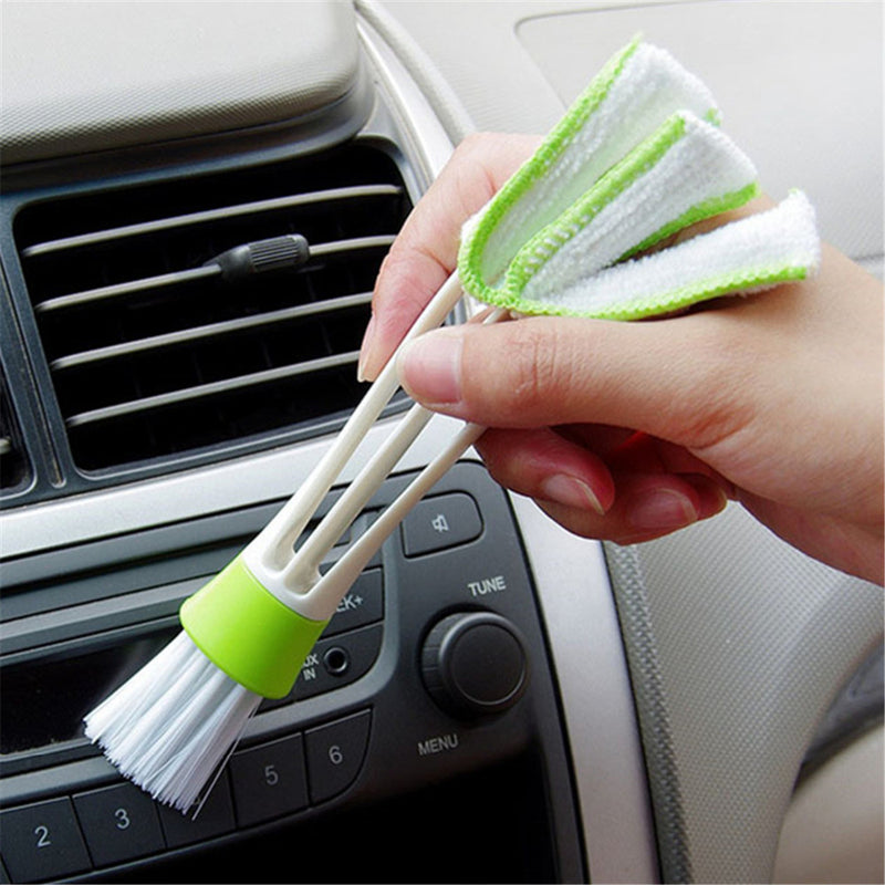 Multi-function Double Head Dust Cleaning Brush Shutter Window Blinds Car Air Conditioning Vent Clean