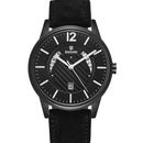 BAGARI 8015P Luminous Display Genuine Leather Strap Quartz Watch Casual Style Men Watch