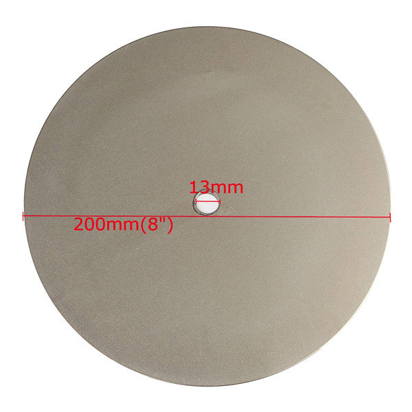 3pcs 8 Inch Diamond Coated Flat Lap Wheel 600/1200/2000 Grit Lapidary Grinding Polishing Wheel