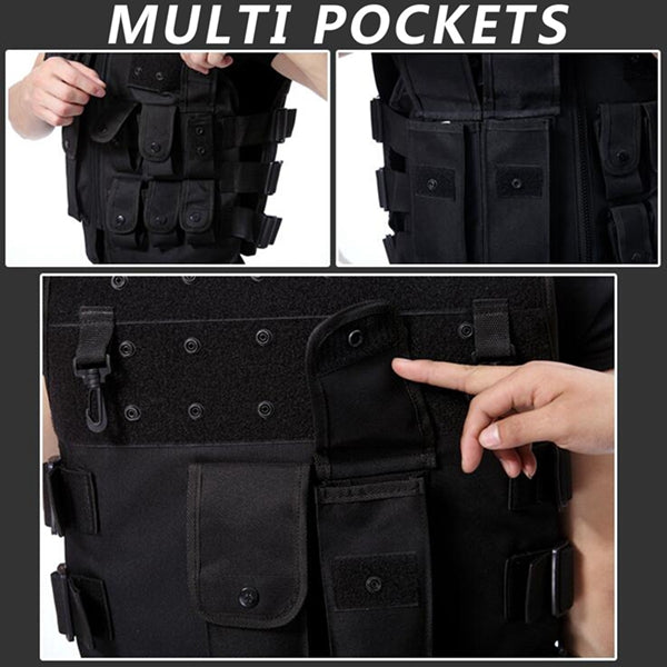 Multifunctional Outdoor Fishing Vest Tactical Multi Pocket Vest Hunting Camping And Hiking