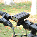 XANES DL09 800LM 2 x T6 LED 4 Modes Wide Angle IP65 Waterproof USB Charging Bike Front Light