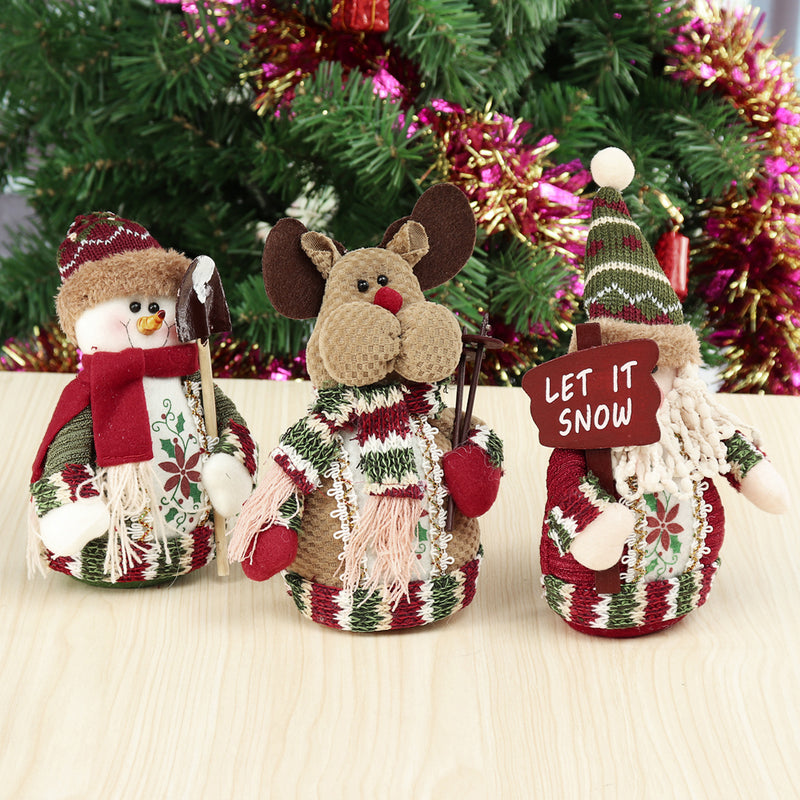 Old Man Snowman Elk Table Christmas Ornament Party Decor Gift Home Decorations