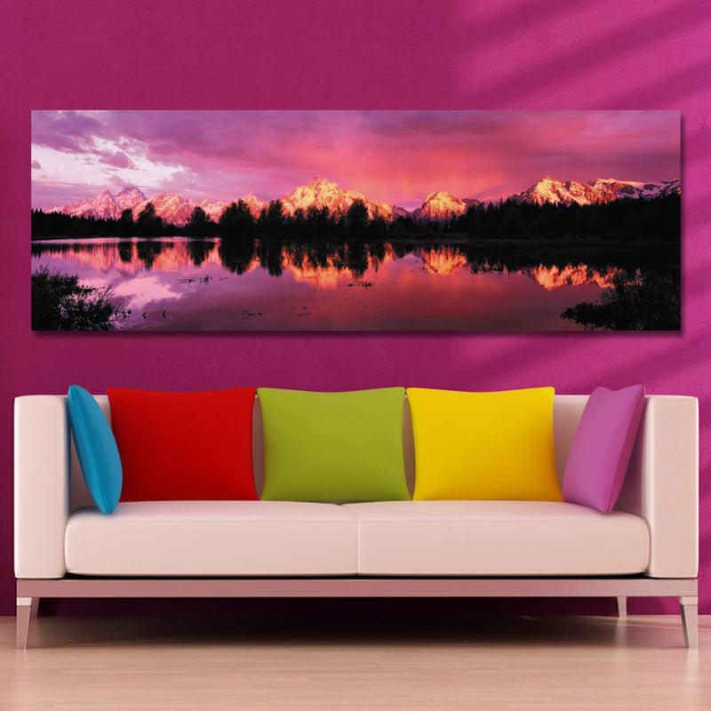 DYC 10498 Single Spray Oil Paintings Photography Golden C-oast For Home Decoration Paintings Wall Art