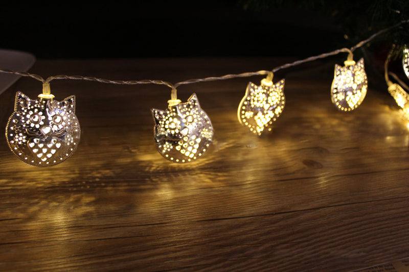 KCASA 1.8M 10 LED Metal Owl String Lights LED Fairy Lights for Festival Christmas Decoration