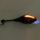 Blue Design LED Turning Signal Mirrors For Honda Suzuki Kawasaki Ducati