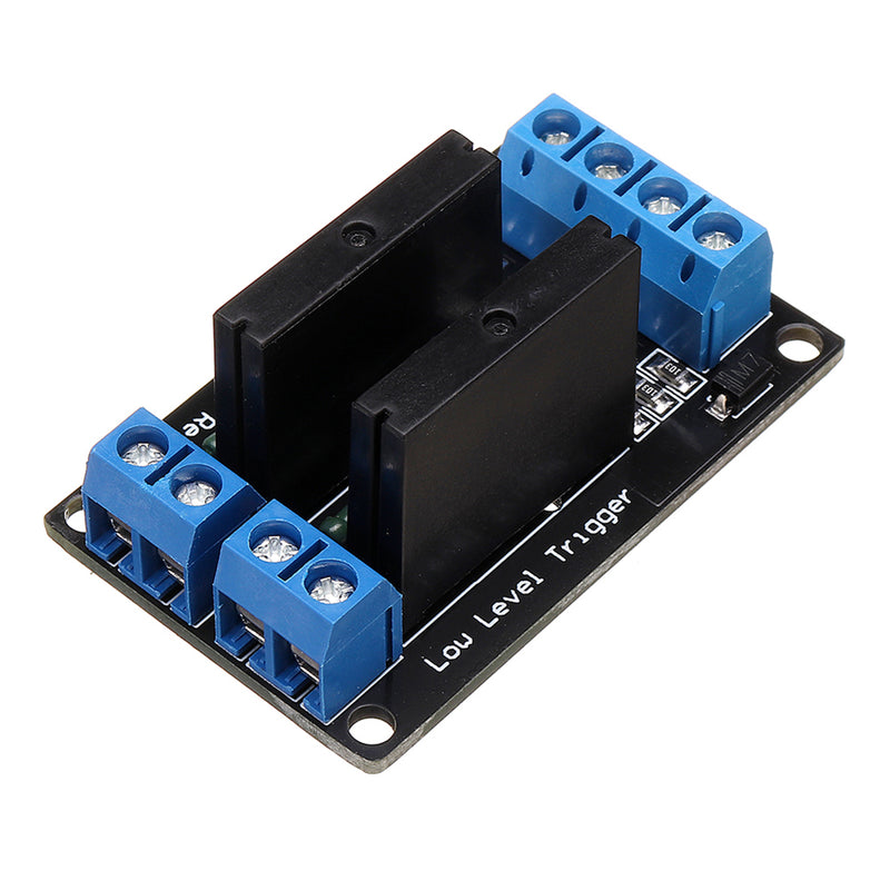 BESTEP 2 Channel 5V Low Level Solid State Relay Module With Fuse 250V2A For Auduino