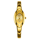 LONGBO 80460 Simple Crystal Dial Waterproof Elegant Crown Fashion Ladies Dress Women Full Steel Quartz Watch