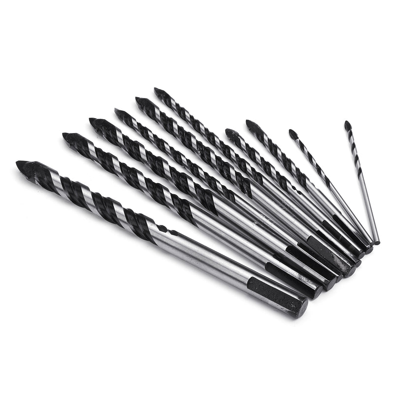 3-12mm Drill Bit Twist Spade Drill Triangle Bits for Ceramic Tile Concrete Glass Plank Tungsten Drill Bit