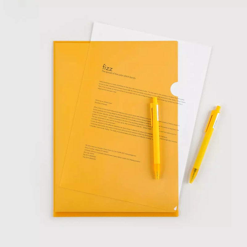 Fizz FZ103004 A4 L-shape Transparent File Folder Documents Holder File Pockets Students Test Exam Paper Container Office School Supplies from Xiaomi Youpin