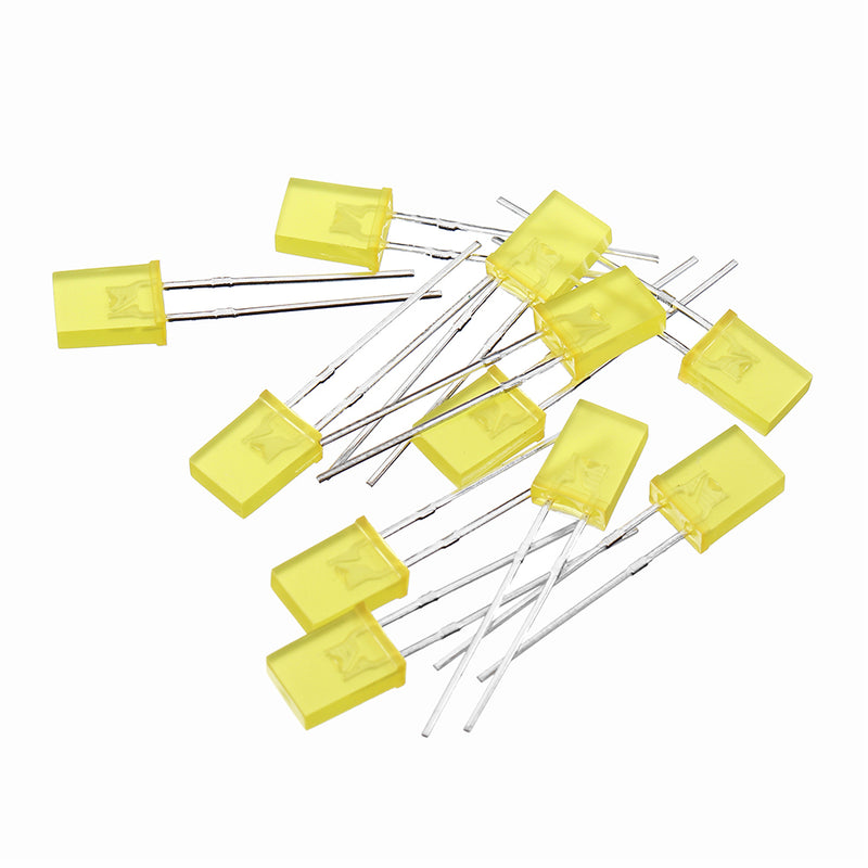 500pcs 2*5*7mm Square LED Yellow Light-emitting Diode 2X5X7 LED Diode