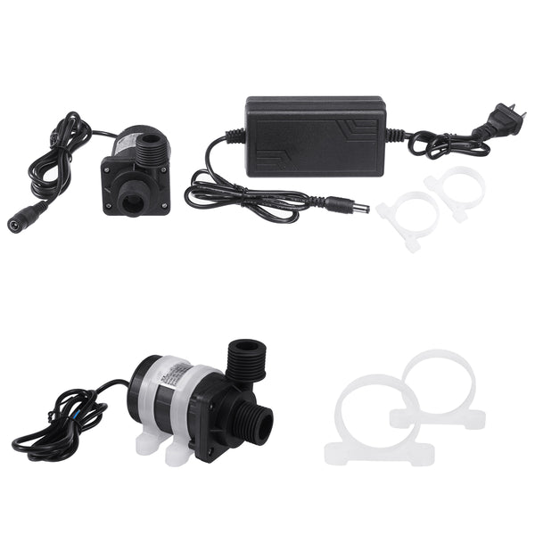 Mini DC 12V 7m 900L / H Brushless Motor Submersible Water Pump Home 32W Quiet