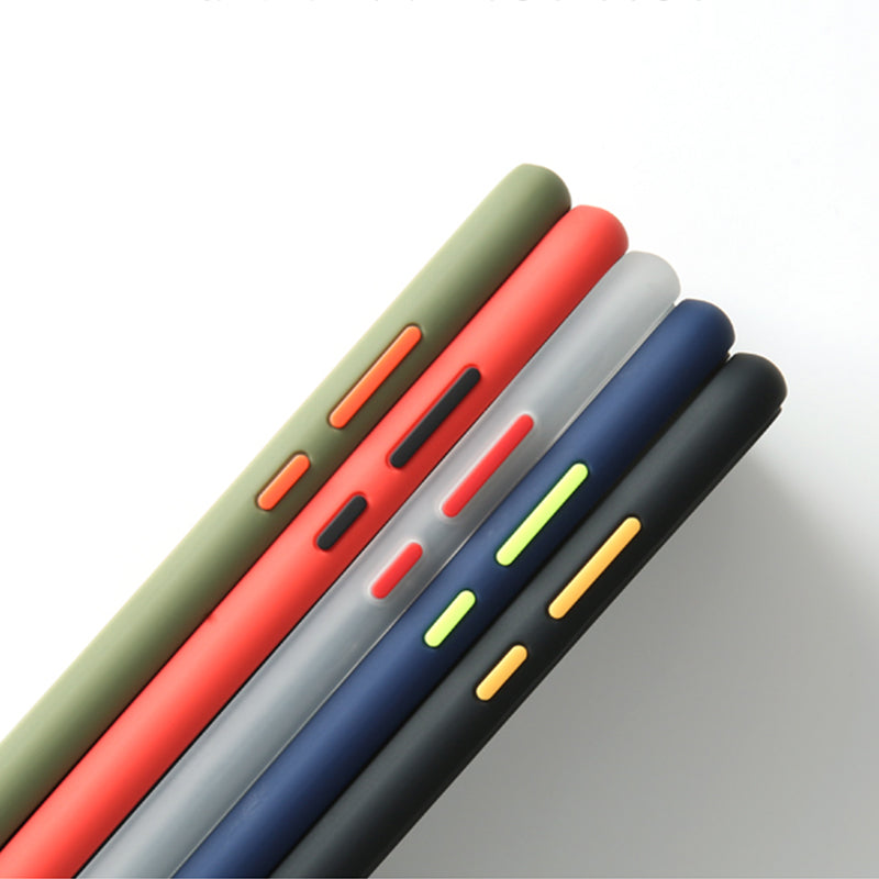 For Xiaomi Redmi Note 8 Case Bakeey Armor Shockproof Anti-fingerprint Matte Translucent Hard PC&Soft TPU Edge Protective Case