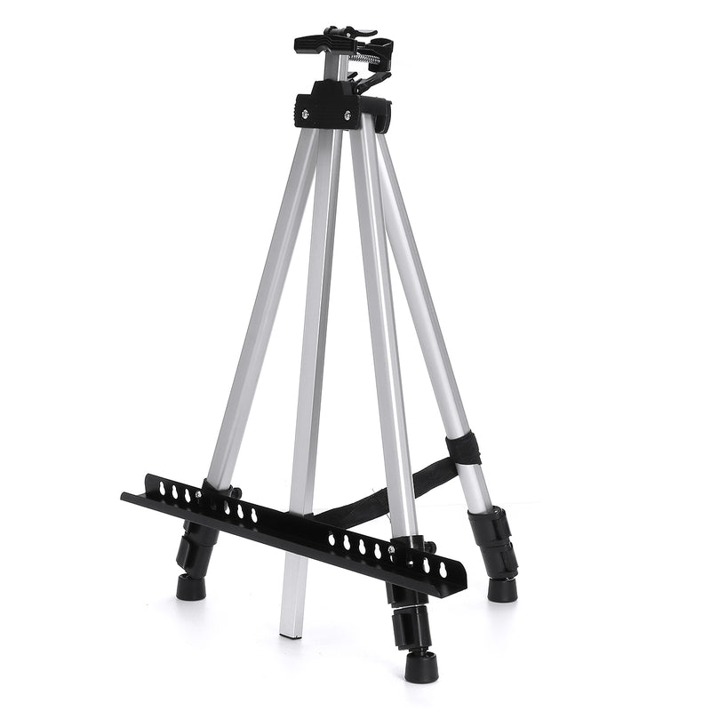 Foldable Aluminum Alloy Painting Tripod Painting Easel Telescopic Tripod Drawing Board Display Stand Sketching Rack with Storage Bag
