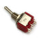 Wendao MTS-203 AC 120V 5A 6 Pins Toggle Rocker Switch Red ON/OFF/ON DPDT 5pcs