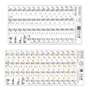 Piano Keyboard Musical Note Sticker for 61 Keys Electronic Keyboard Piano