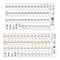 Piano Keyboard Musical Note Sticker for 61 Keys Electronic Keyboard Piano