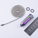 Outdoor Mini Titanium Storage Box Case Portable Medical Waterproof Pill Bottle Keychain EDC Kit