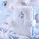 Kinbor DTB61035 A6 Plush Snowman Notebook Schedules Planer Girls Diary Notepad Christmas Gifts