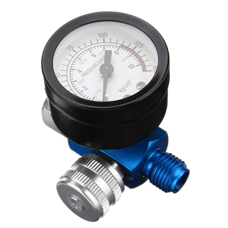 1/4 Inch 150PSI Mini Air Auto Pressure Regulator Valve Tool Tail Pressure Gauge Sprayer